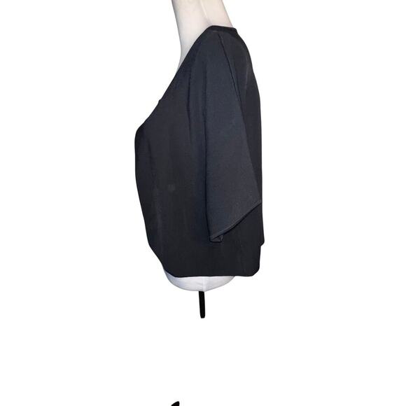 classiques entier By Nordstrom Women XL Heavy Ponte Ribbed Stretch Crop Jacket - Picture 3 of 9